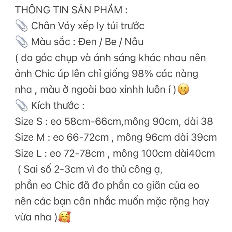 Chân váy kaki nữ kiểu túi trước dày dặn lên form xinh