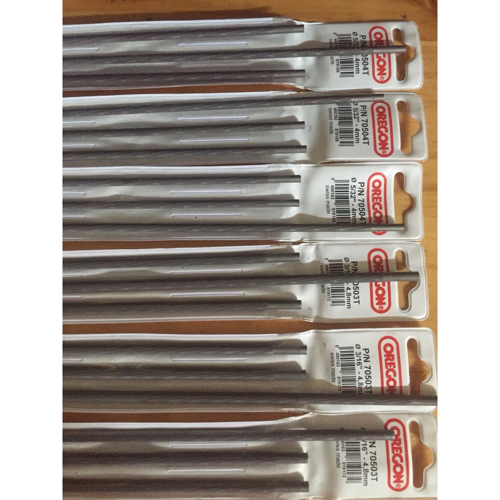 Dũa cưa xích chạy xăng Oregon || Dùng cho các loại máy cưa xích 4mm và 4.8mm  - thắng máy cưa xích