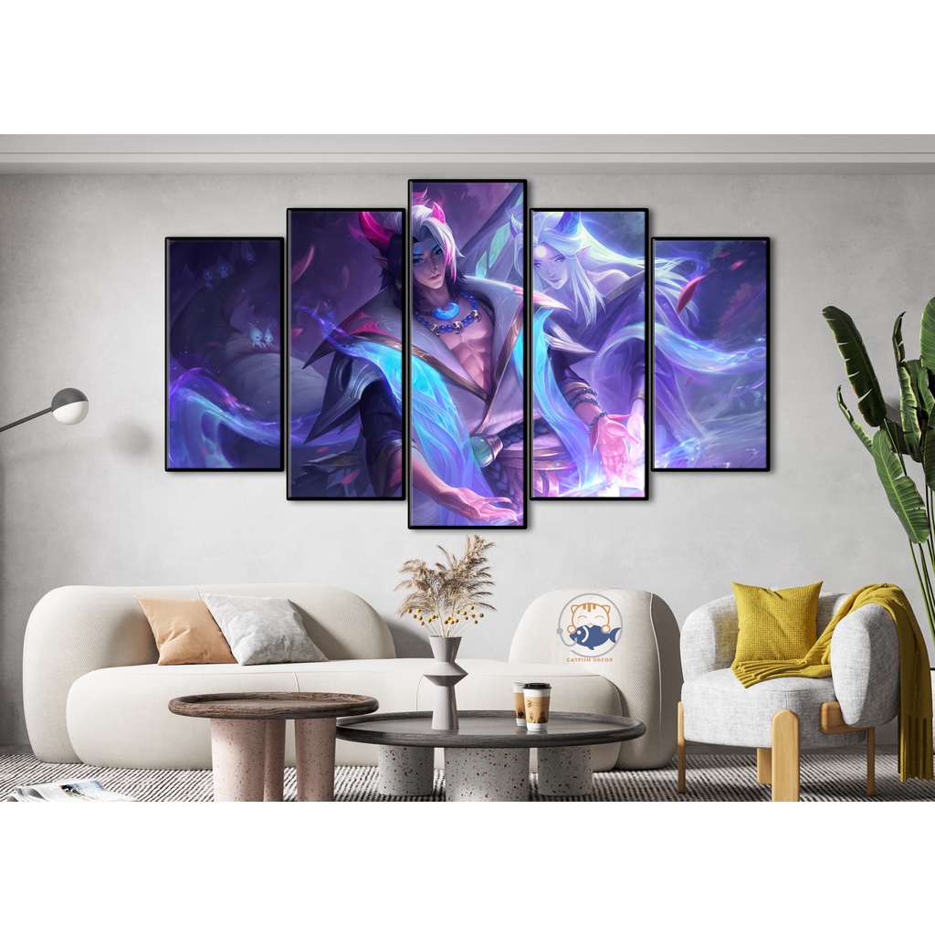 Tranh Dán Tường Decor Góc Gaming LOL Spirit Blossom - Liên Minh Huyền Thoại 5