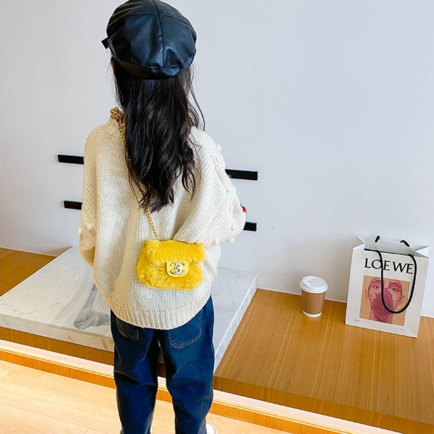 Túi Đeo Chéo Hình Vuông Cho Bé Gái