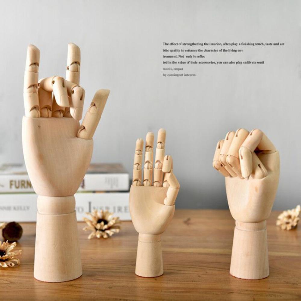 YIYU Mô Hình Bàn Tay Người Bằng Gỗ Dùng Trang Trí