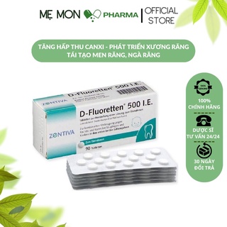 Vitamin d fluoretten 500 i.e hộp 90v - giúp bé tăng khả năng hấp thu canxi phát triển xương và răng
