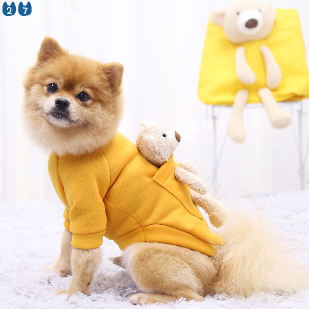 Áo Hoodie Hình Gấu Dễ Thương Cho Thú Cưng