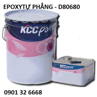 Sơn Epoxy KCC Unipoxy Lining tự phẳng- D80680 (16L) Xám đậm