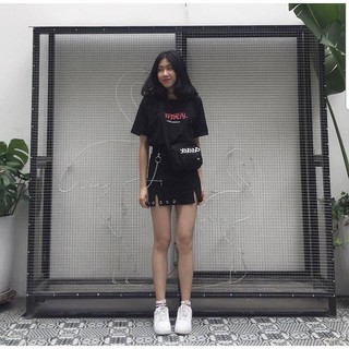 Chân váy unisex -phối kèm chain -size S,M,L