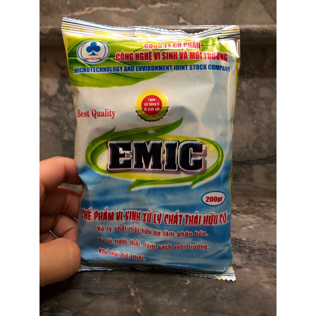 Men sinh học Emic 200gram chuyên dùng xử lý/ủ phân hữu cơ
