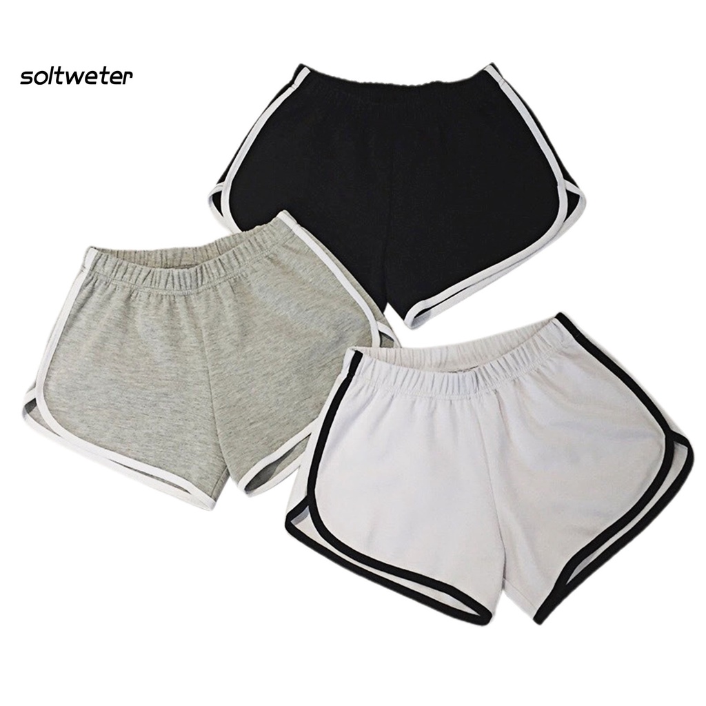 Quần Short Lưng Cao Co Giãn Mềm Mại Dùng Tập Yoga / Đi Biển