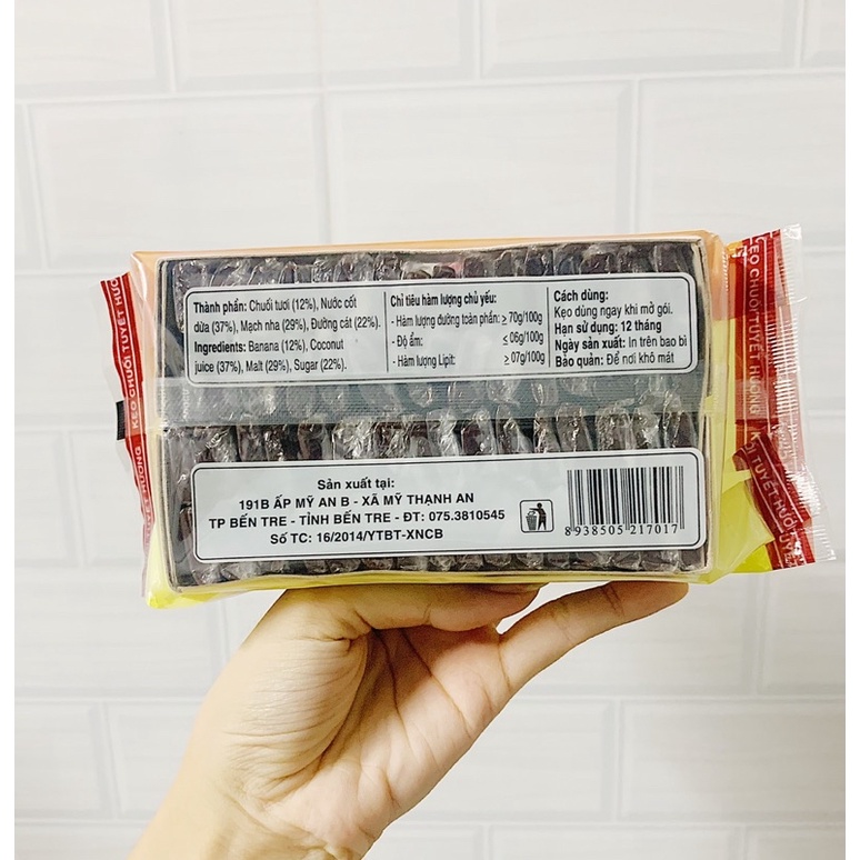 KẸO CHUỐI TƯƠI TUYẾT HƯƠNG ĐẶC SẢN BẾN TRE 400G