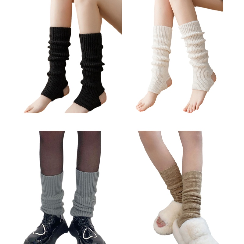 Đôi Vớ Dệt Kim Mềm Giữ Ấm Bảo Vệ Đầu Gối Cho Nam Nữ