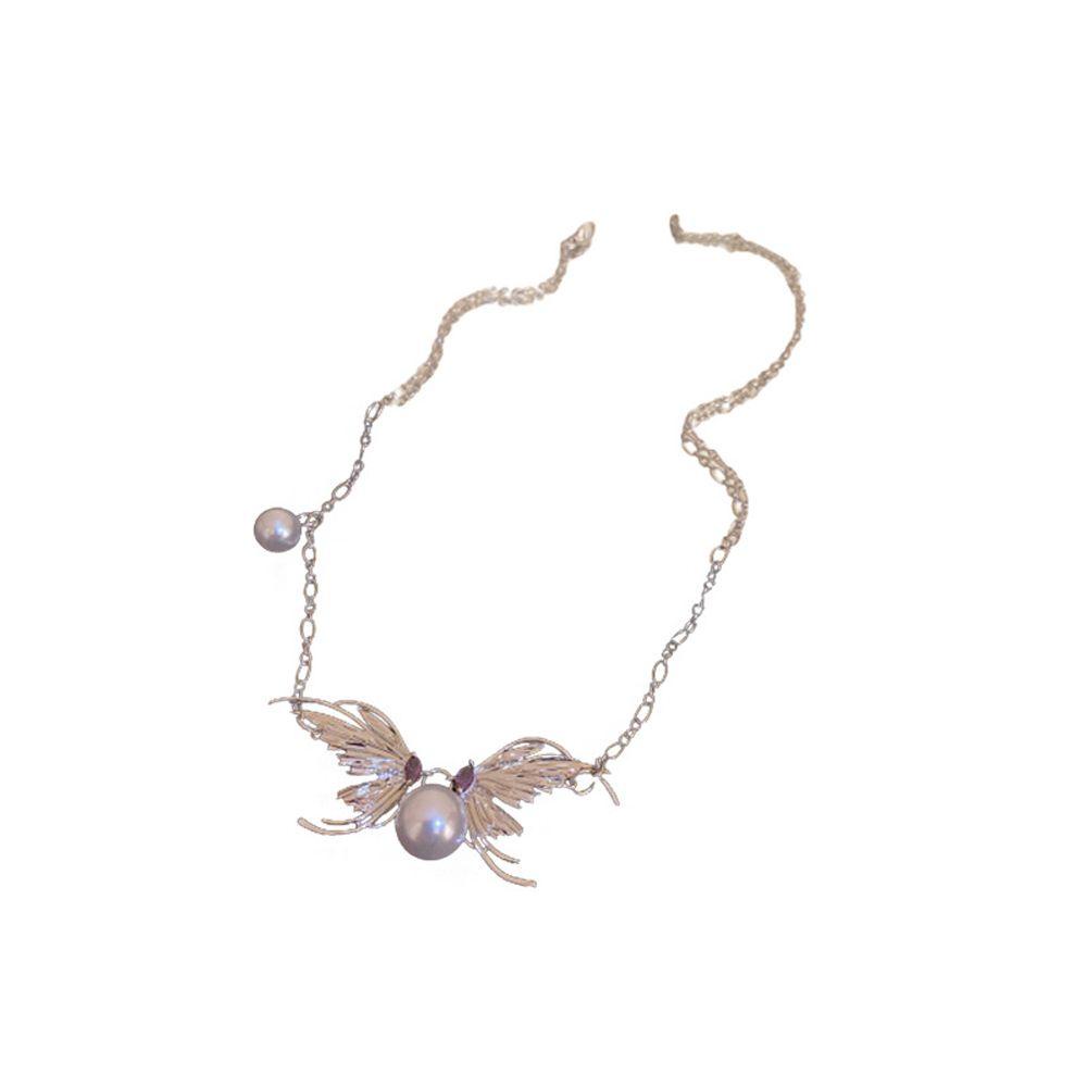 Vanes1 Dây Chuyền Mặt Cánh Bướm Vintage Hàn Quốc Khí Chất Dự Tiệc Cho Nữ