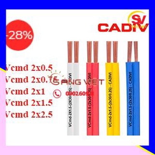 Dây điện cadivi 2x16 ; 2x24 ; 2x30 ; 2x32 giá hạt dẻ