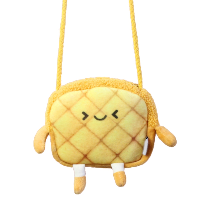 Túi Đeo Chéo Lông Nhung Mềm Hình Bánh Mì Thời Trang Cho Nữ