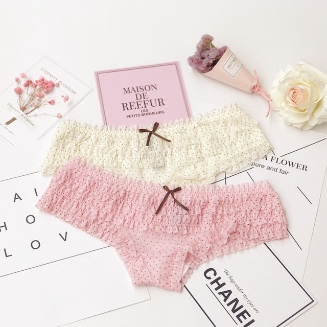 Quần lót ren tầng hoạ tiết siêu xinh gợi cảm cho nữ [cho chọn màu