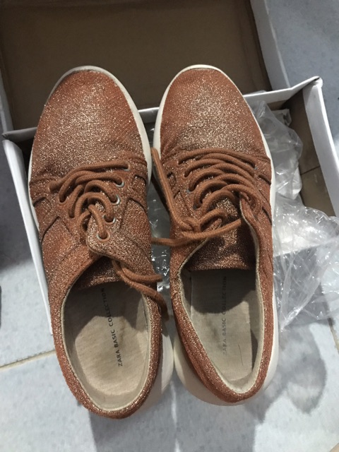 Giày shiny sneakers ZARA auth size 37