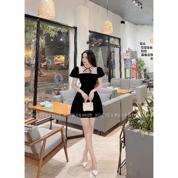 [BÁN CHẠY] Váy nhung body beo , váy nhung trẻ trung thời thượng BG2311201