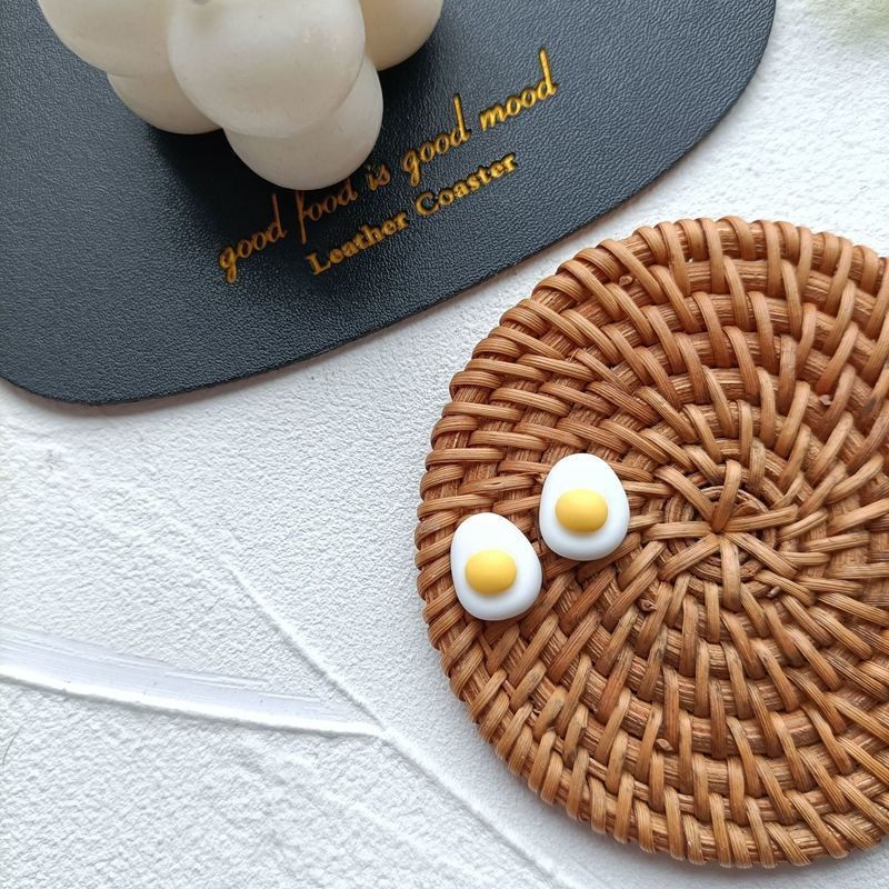 Khuyên Tai Hình Trứng Vàng Hoạt Hình Mini Dễ Thương Ngọt Ngào Và Sành Điệu