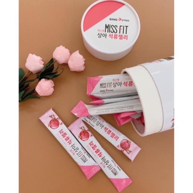 [HÀNG MỚI VỀ] Thạch Lựu bổ sung Collagen đẹp da Sanga Miss Fit (30 gói)