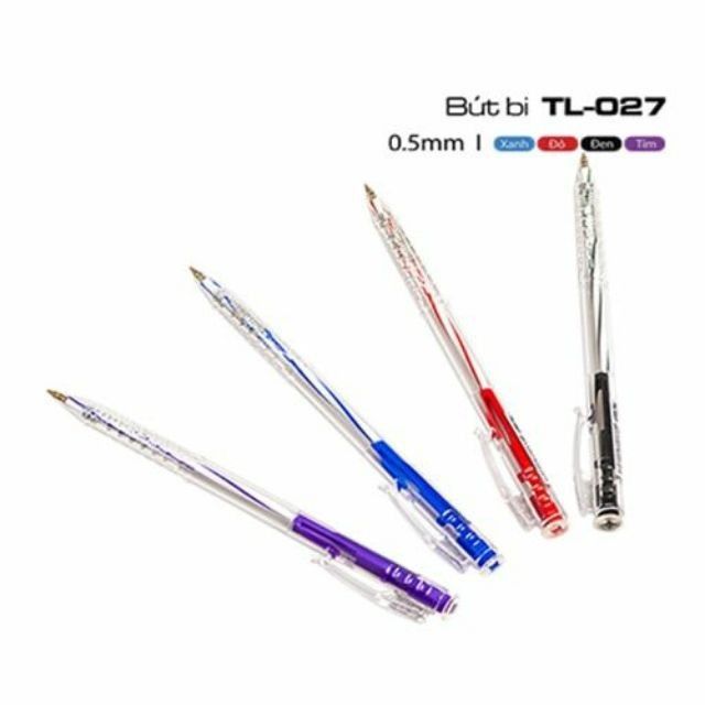 Combo hộp 20 bút viết bi TL027 ngòi nhỏ