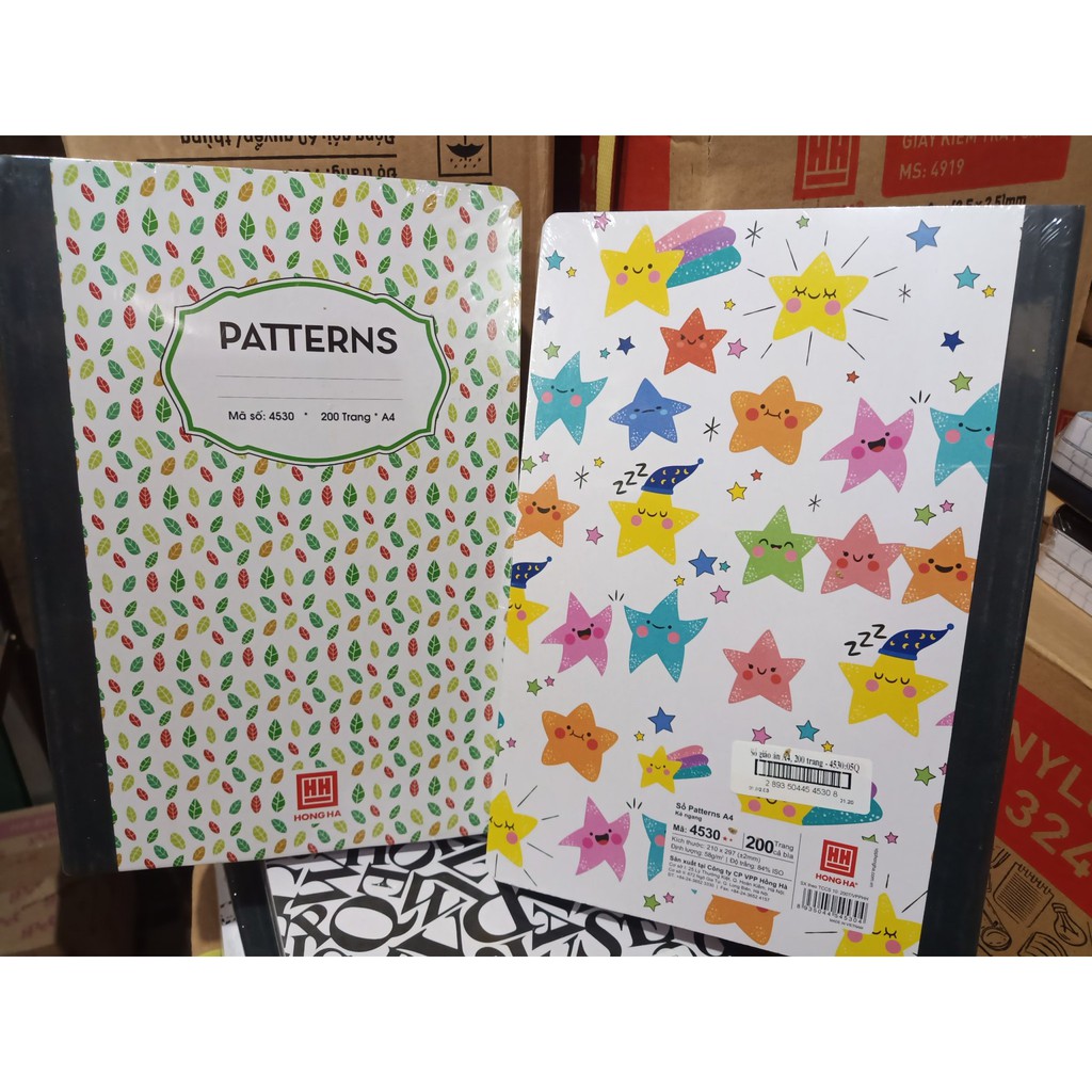 Sổ A4 Hồng Hà PATTERNS 200tr/260tr/300tr/360tr