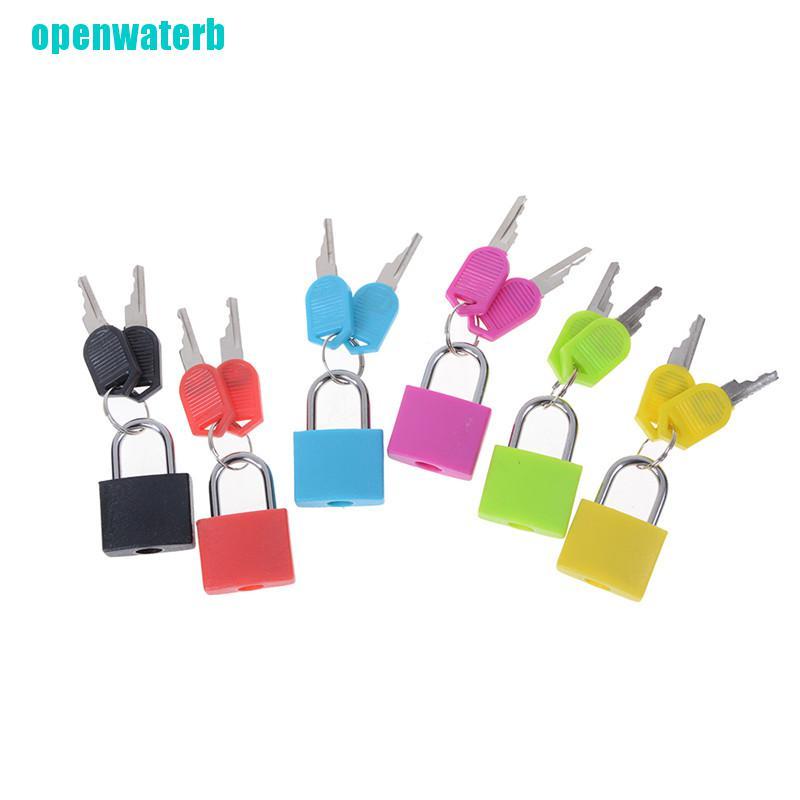 openwaperb Hot sale Best Price New Small Mini Strong Steel Padlock Travel Tiny Suitcase Lock with 2 Keys CKM