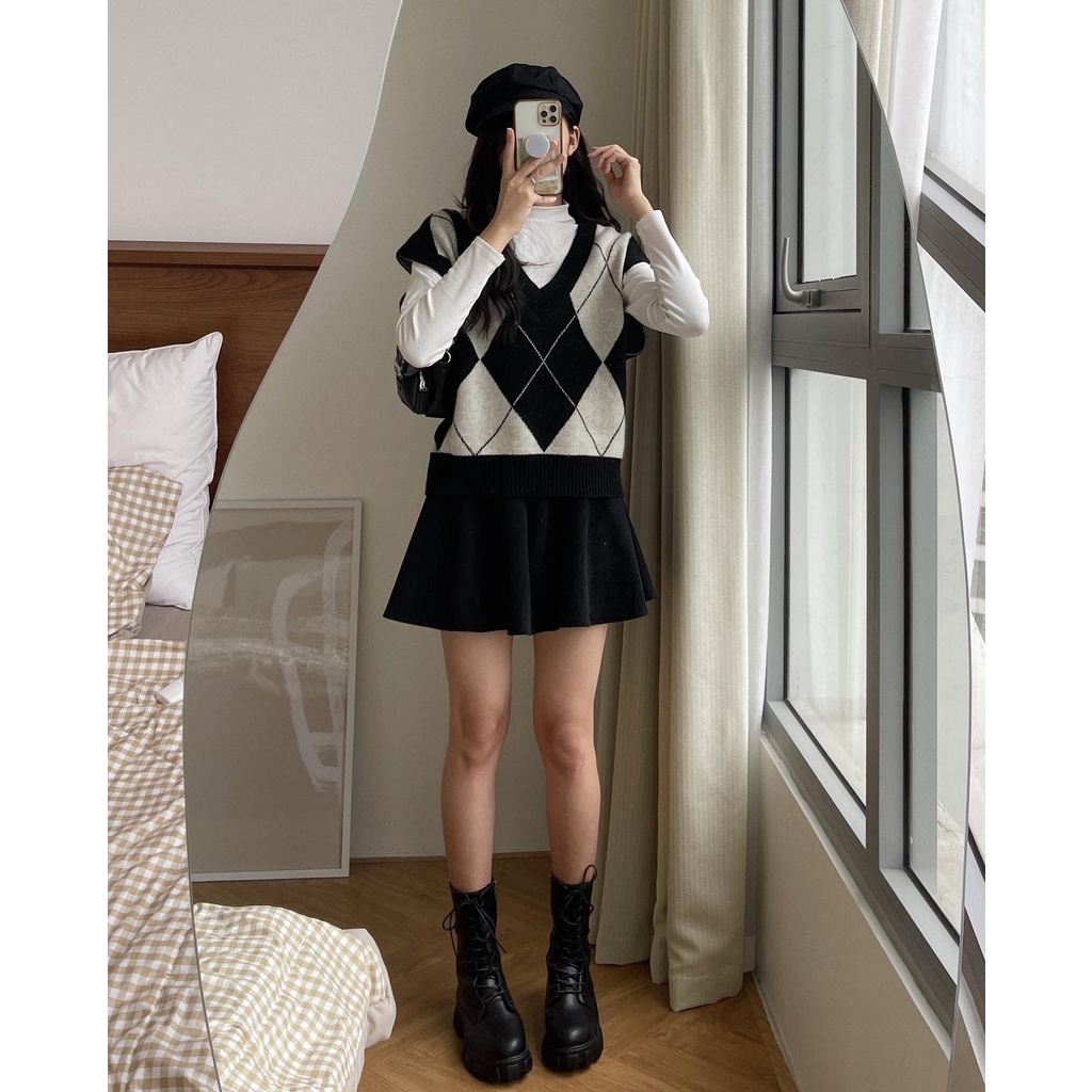 (Ảnh thật) Gile len họa tiết Audrey 999 | BigBuy360 - bigbuy360.vn