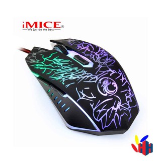 MOUSE GAMING IMICE X5 DÂY DÙ – LED 7 MÀU (CÓ HÌNH THẬT SHOP TỰ CHỤP)