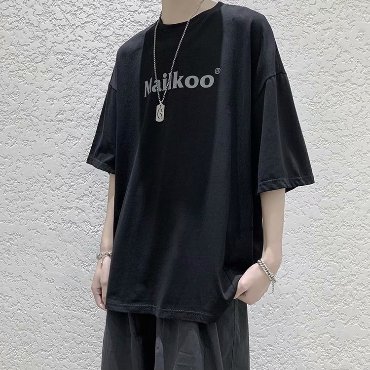 Áo Thun Tay Lỡ Dáng Rộng In Chữ Phong Cách Hàn Quốc Thời Trang Cho Nữ 19252