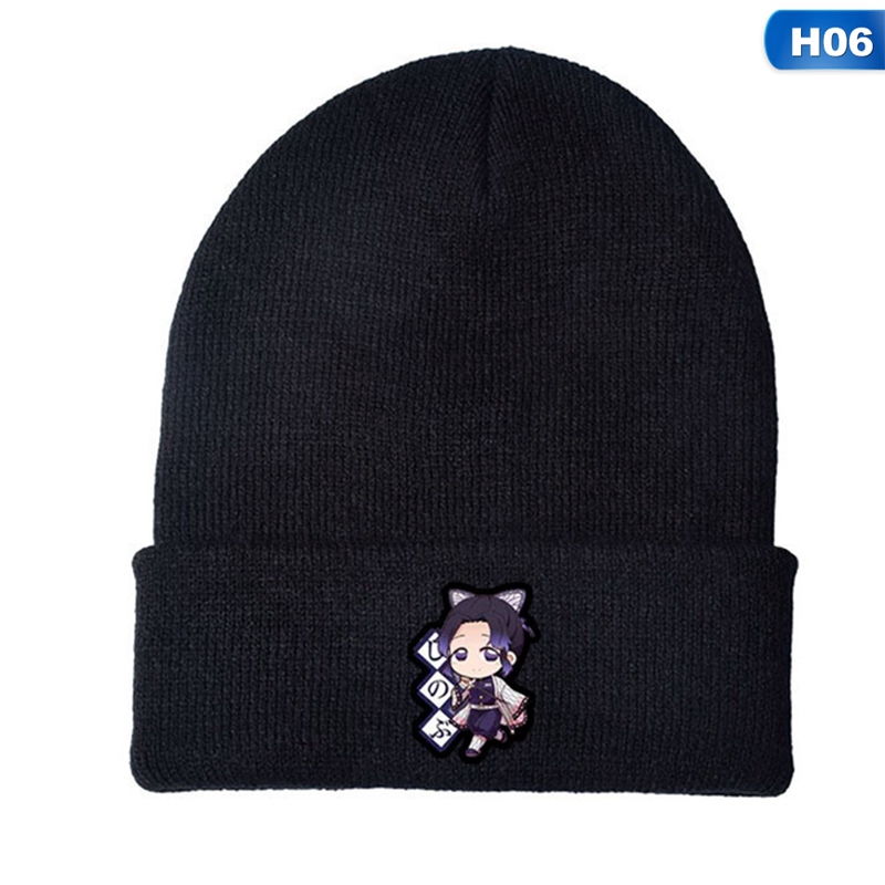 Mũ cotton dệt kim họa tiết nhân vật trong phim hoạt hình Demon Slayer độc đáo