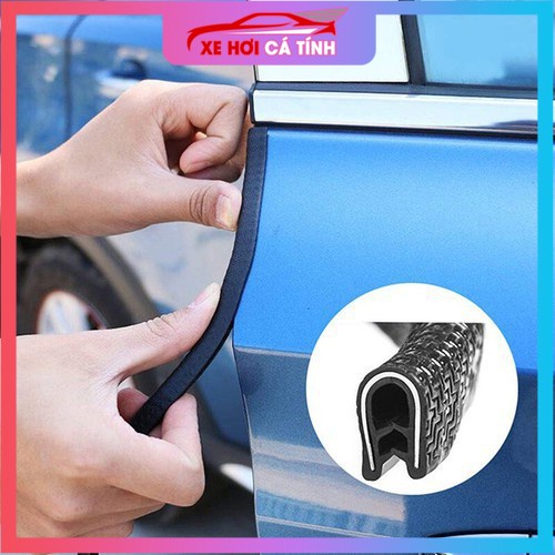 Freeship 30K 6m Cuộn Gioăng lõi thép chữ U nẹp viền cửa xe oto