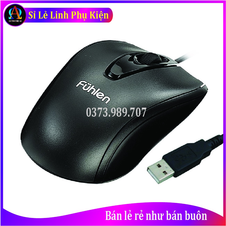 Chuột Fuhlen có dây L102 - Chuyên văn phòng, quán nét.
