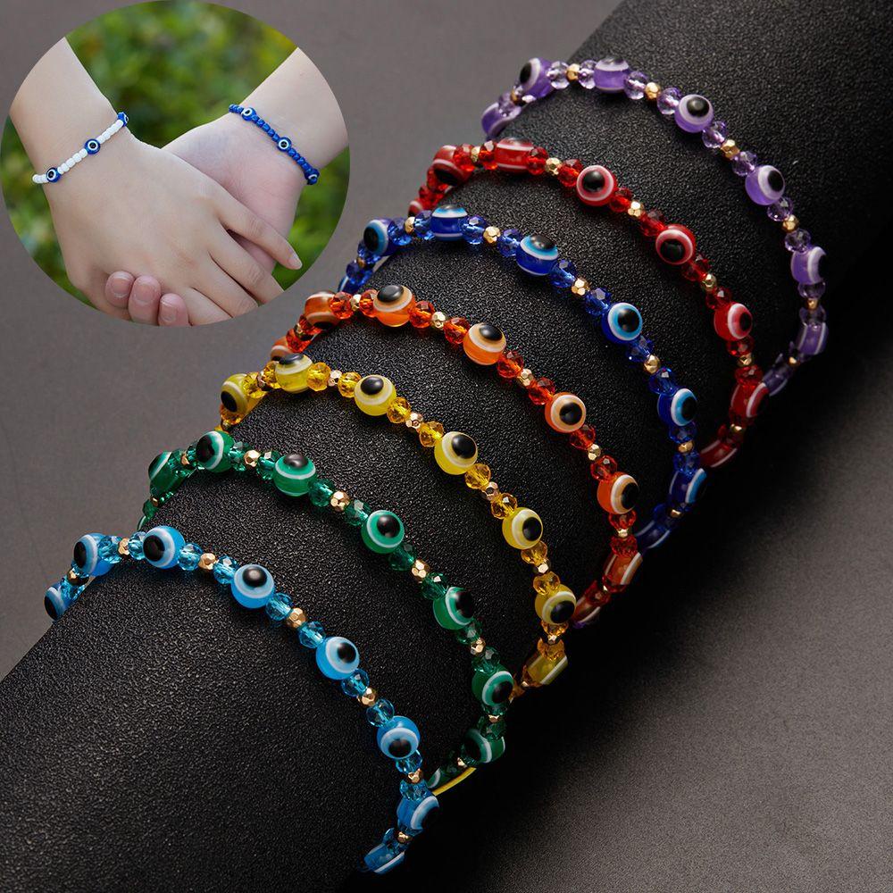 SUMU Vòng Tay Dây Bện Mặt Hình Mắt Quỷ Có Thể Điều Chỉnh