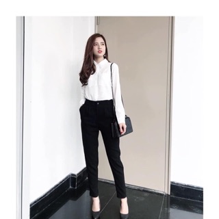 Combo quần baggy- áo phông uni
