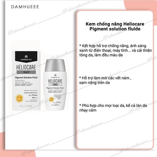 Kem chống nắng Heliocare pigment solution fluide 50ml
