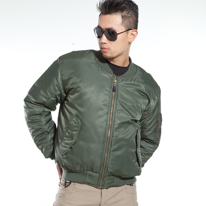 Áo khoác nam MA1, áo khoác nam Pilot vải dù chần bông mặc ấm AK1705