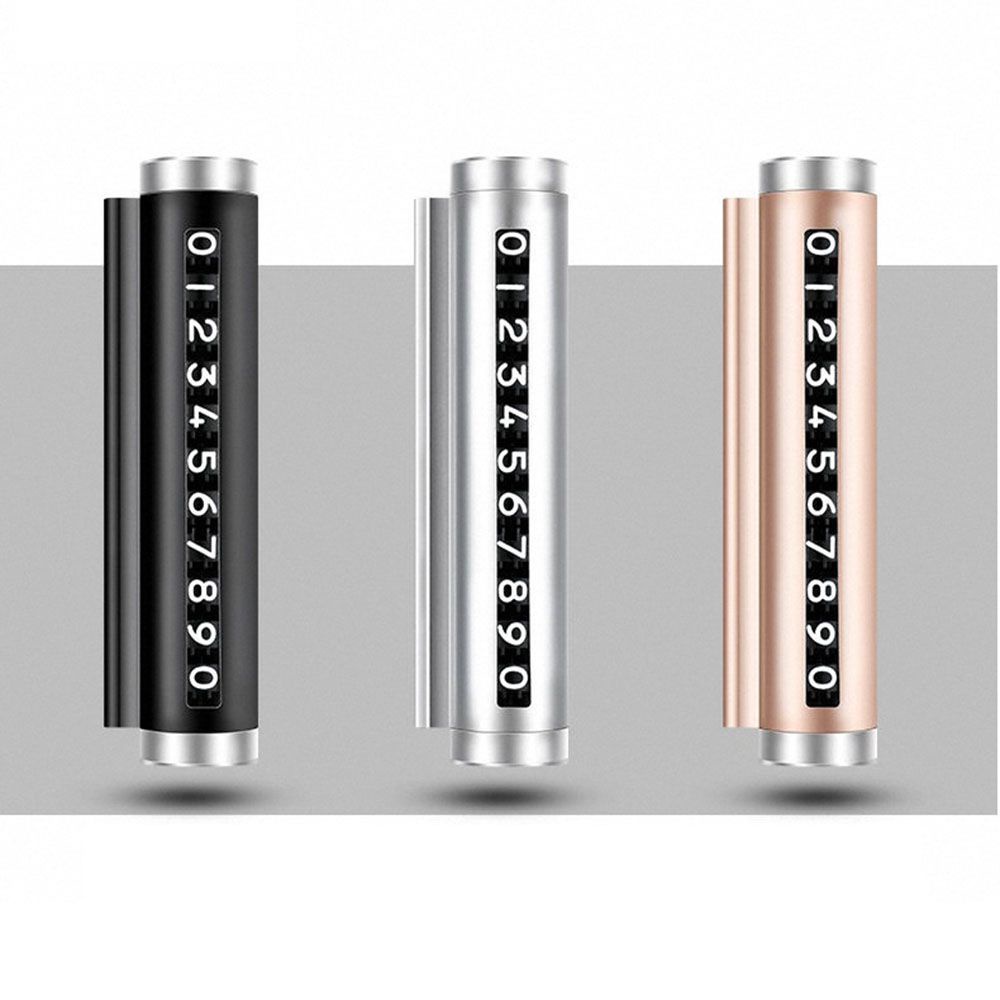 Thẻ điện thoại đỗ xe tạm thời bằng hợp kim nhôm nhiều màu sắc cho ô tô