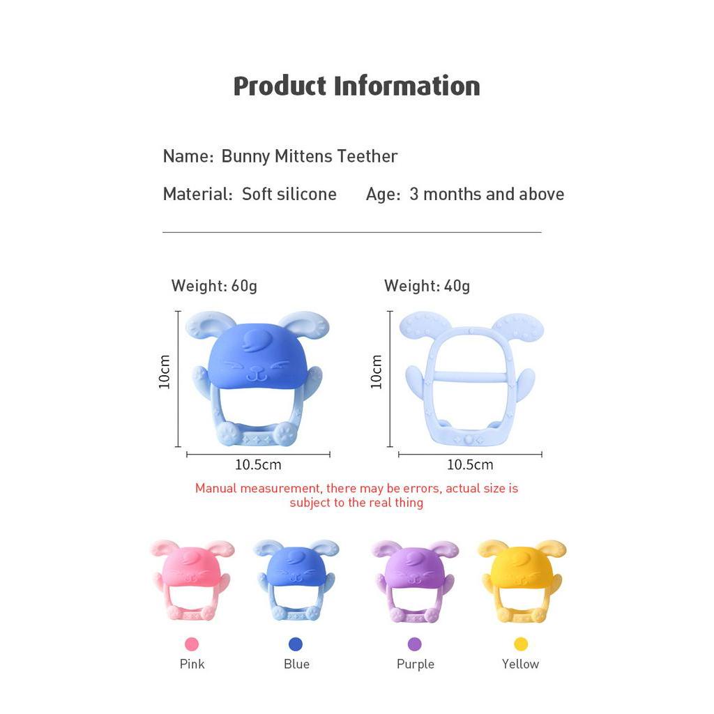 Đồ Chơi Ngậm Mọc Răng Bằng Silicone Không BPA An Toàn Thực Phẩm Cho Bé