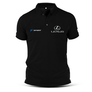 Áo thun polo ngắn tay in logo Lexus thời trang đơn giản