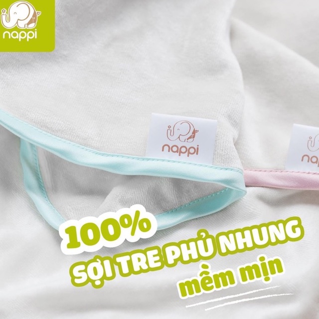 [Mã MKBC13 giảm 80k đơn 1 triệu] Chăn nhung sợi tre Nappi 70x100cm