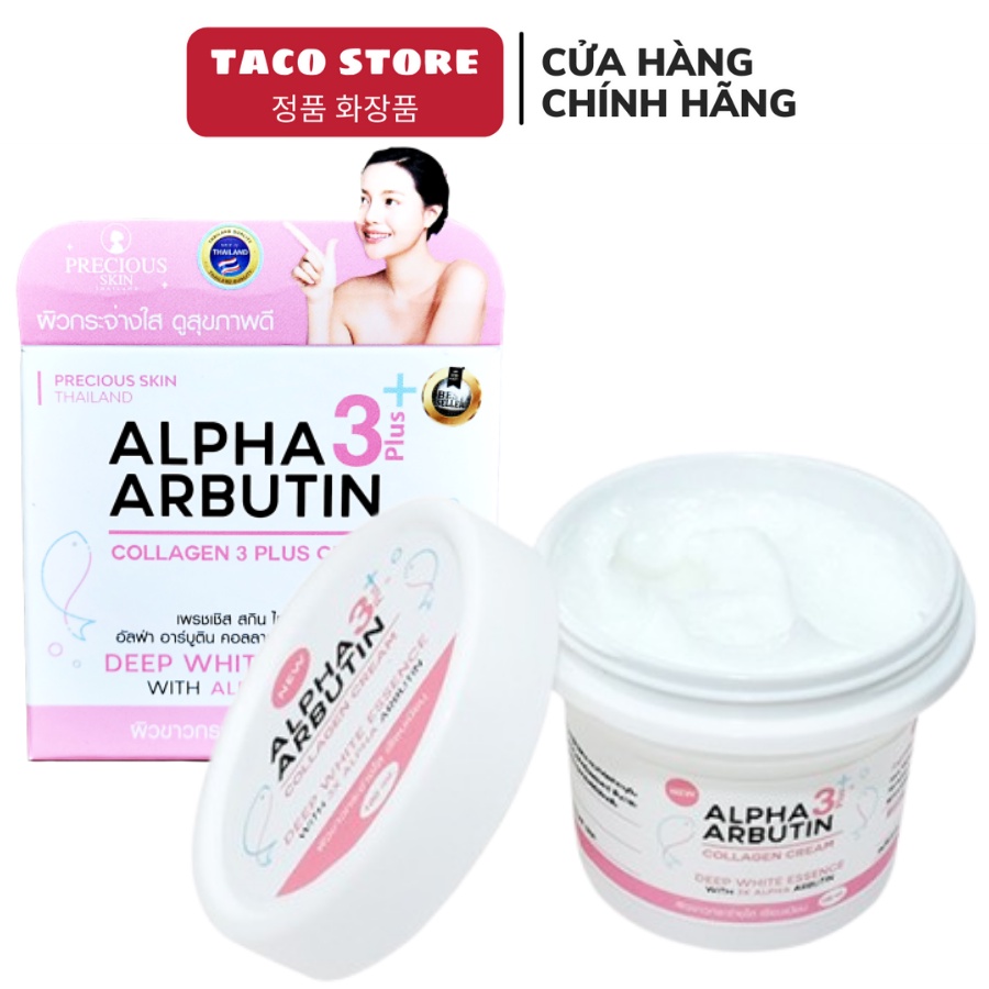 Kem Body Dưỡng Da Alpha Arbutin Collagen 3+ Plus Kyra Thái Lan