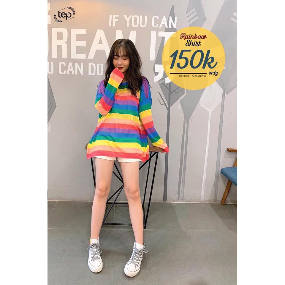 Áo len kẻ 7 màu siêu hot(#471)_Xưởng May Quang Anh