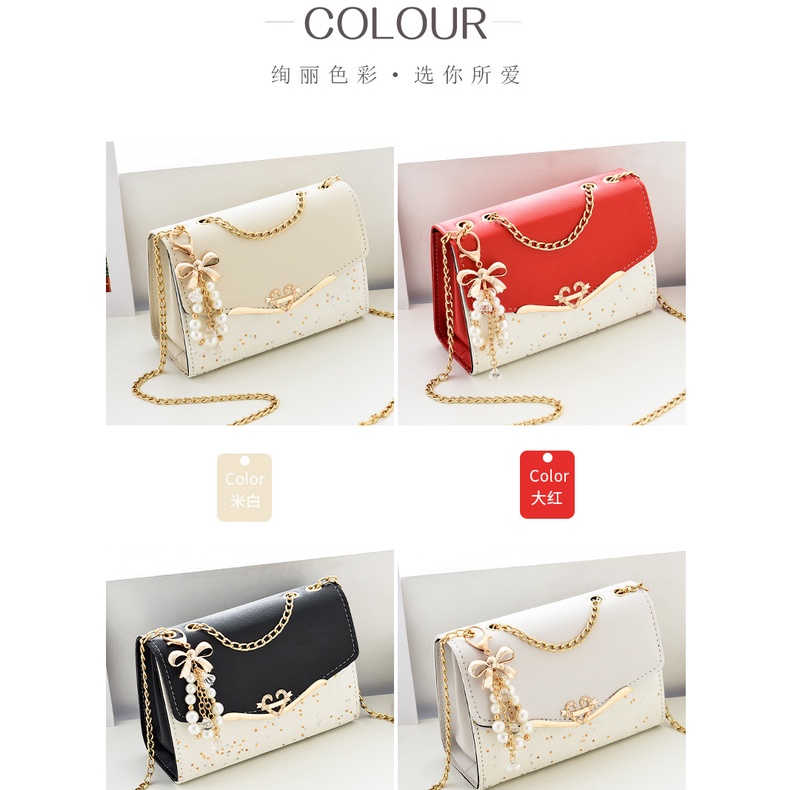 Túi Đeo Chéo Đựng Điện Thoại Đính Kim Sa Lấp Lánh Phong Cách Hàn Quốc Cho Nữ