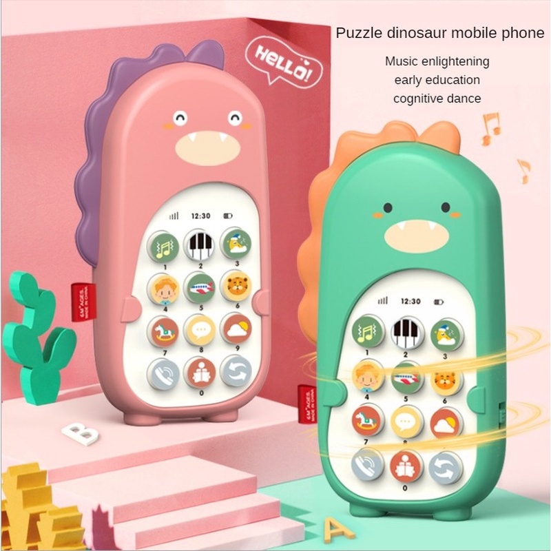 Điện thoại đồ chơi JOLLYBABY thiết kế vui nhộn dạy học cho bé tiện dụng