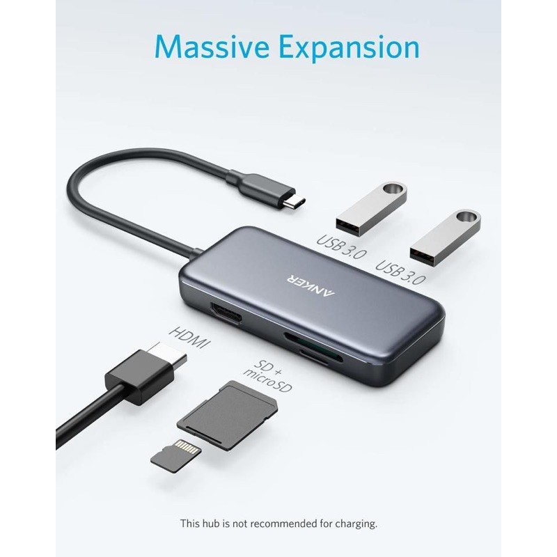 Anker 5-in-1 USB C Adapter