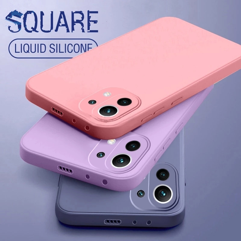 Ốp điện thoại silicon dành cho Xiaomi Mi 11 Lite Poco M3 X3 Nfc Redmi 9t 9a 9c Note 10 4g 9s 9 Pro
