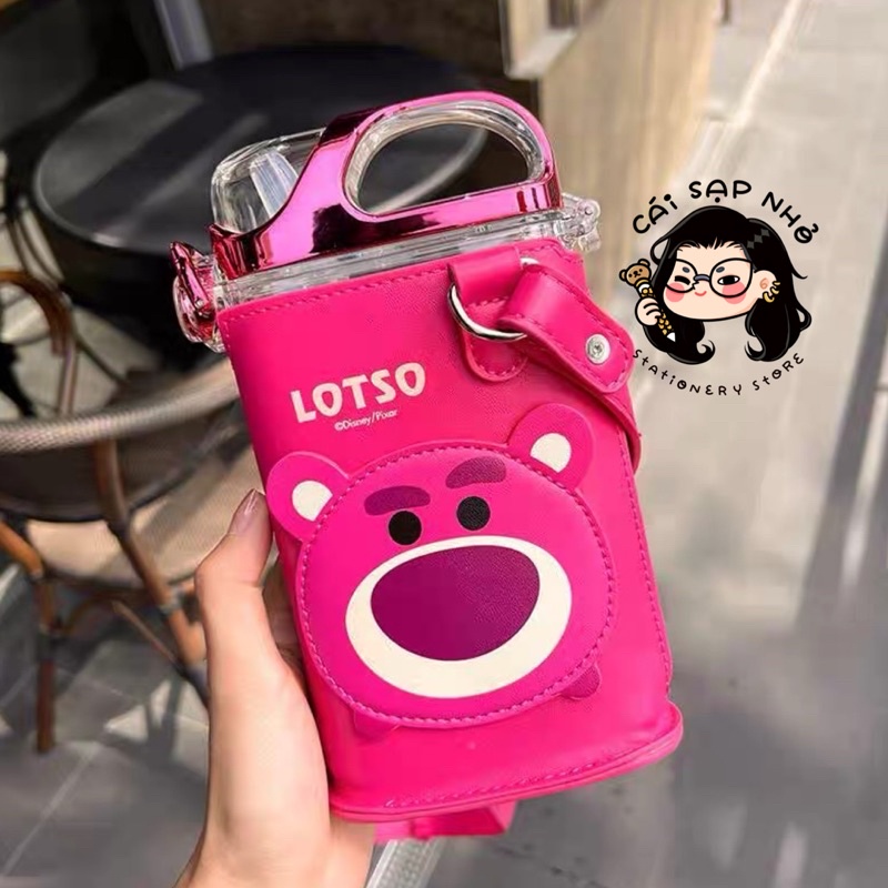 Ly gấu dâu thiết kế túi thành túi đeo chéo dễ thương