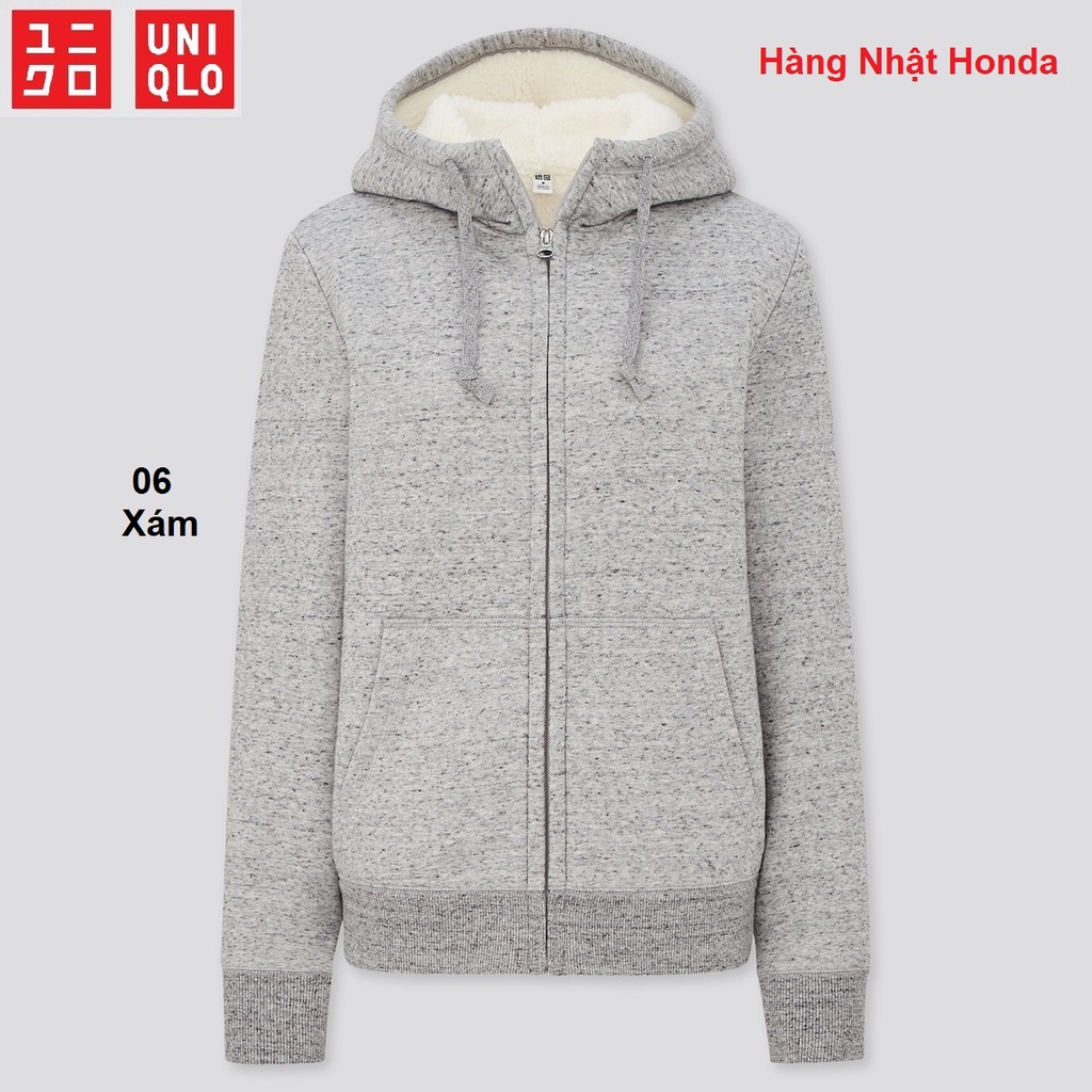 [Auth Uniqlo] Áo nỉ lót lông cừu nữ Uniqlo - Nhật Bản