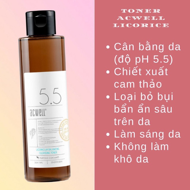 Toner cam thảo Acwell siêu hottttt
