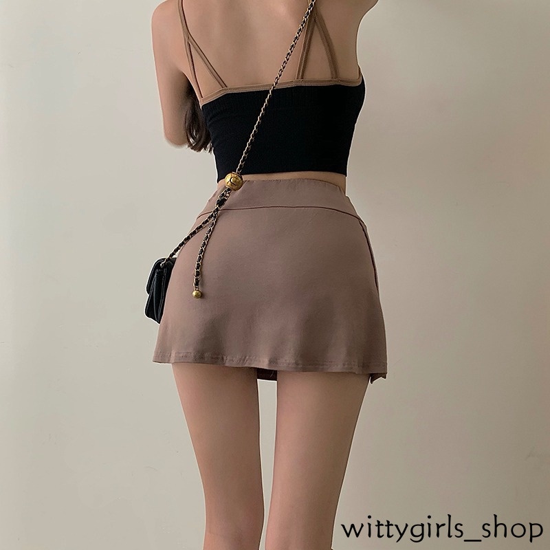Wittygirls_ Shop | Chân Váy Chữ A Lưng Cao Thời Trang Dành Cho Nữ