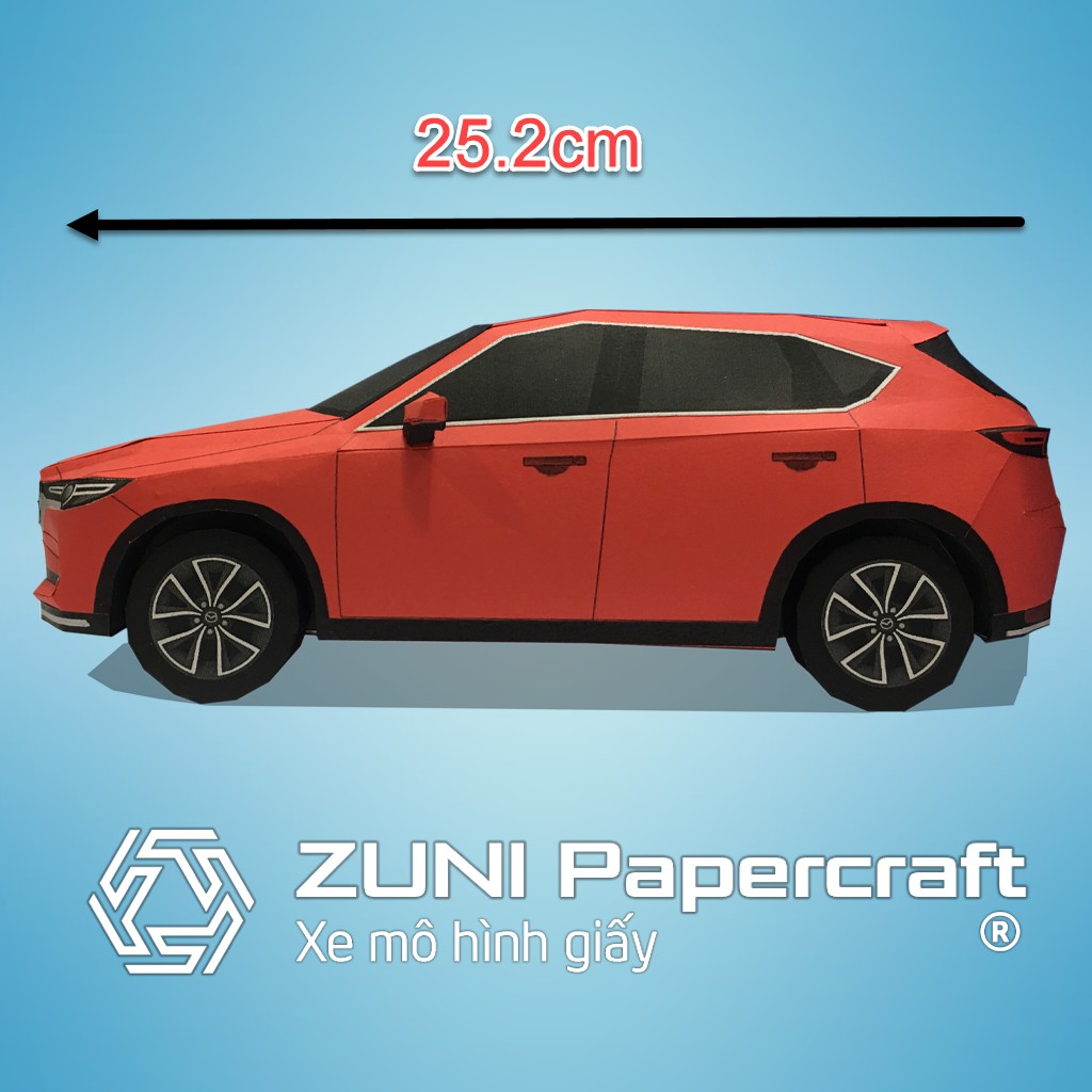 Bộ KIT xe mô hình giấy Mazda CX-5 của ZUNI Papercraft