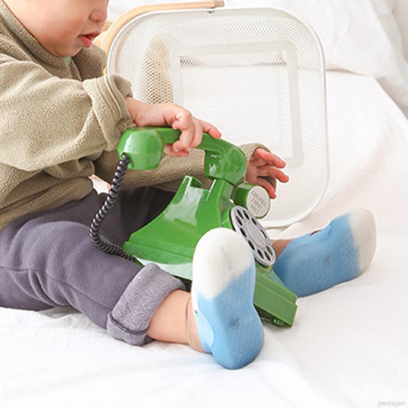 Giày Vớ Cao Su Đế Mềm Chống Trượt Thoáng Khí In Họa Tiết Hoạt Hình Cho Bé Tập Đi Walkers